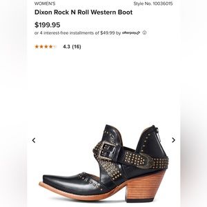 Brand New in the box - Ariat Dixon Rock N Roll Boots